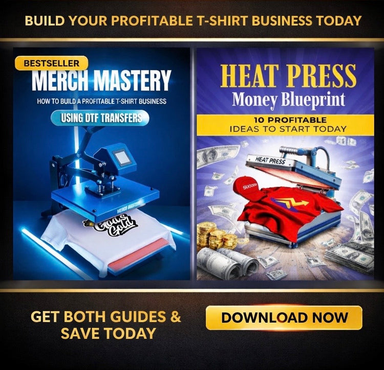 Merch Mastery + Heat Press Money Blueprint Bundle