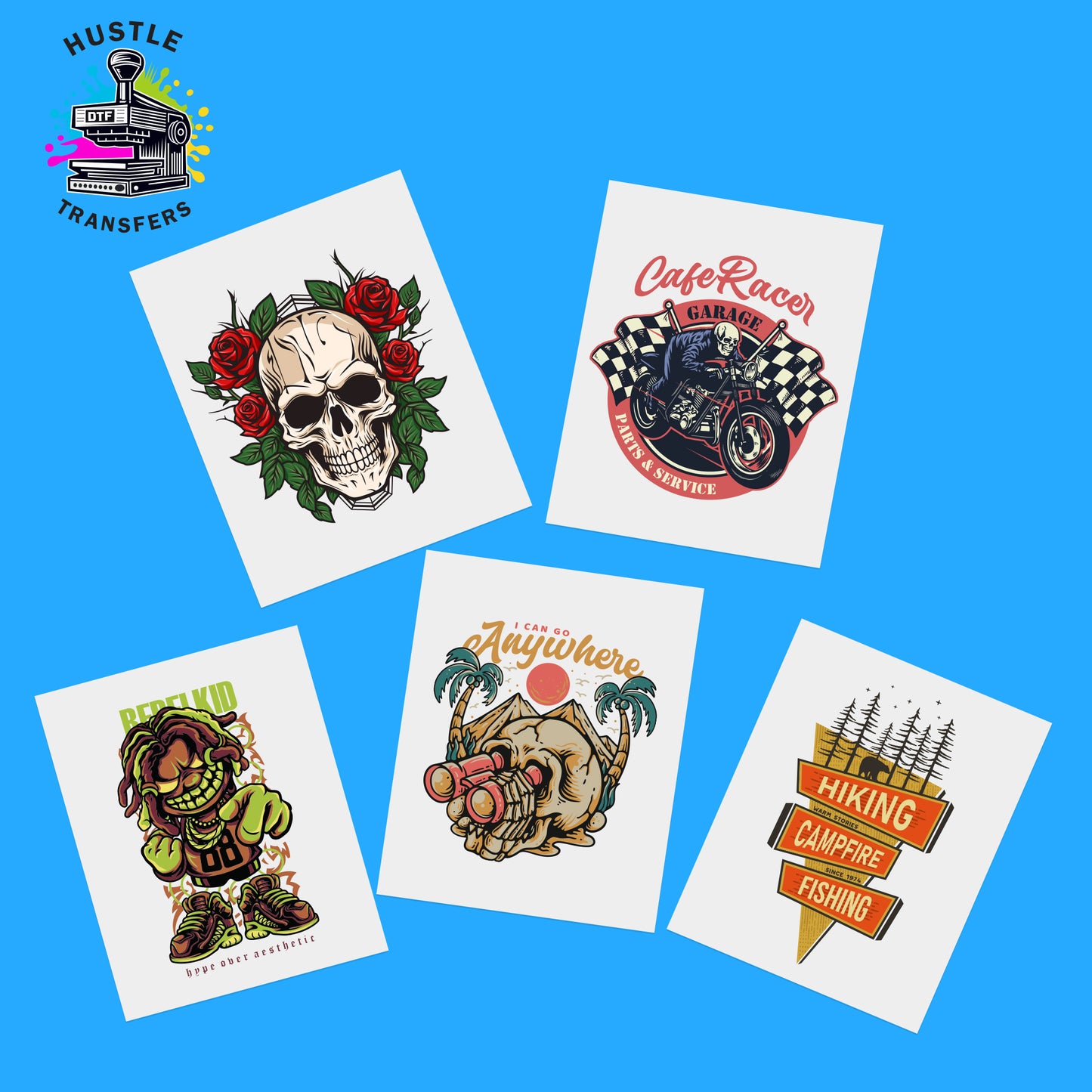 DTF Transfers from Your Image High Quality Heat Press Sheets