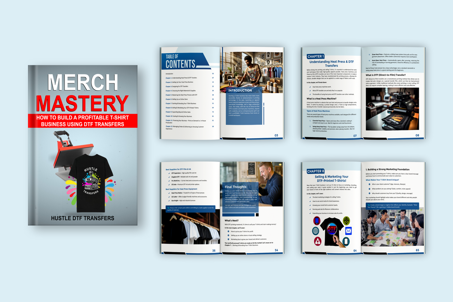 Merch Mastery : How to Build A Profitable T-Shirt Business Using DTF Transfers