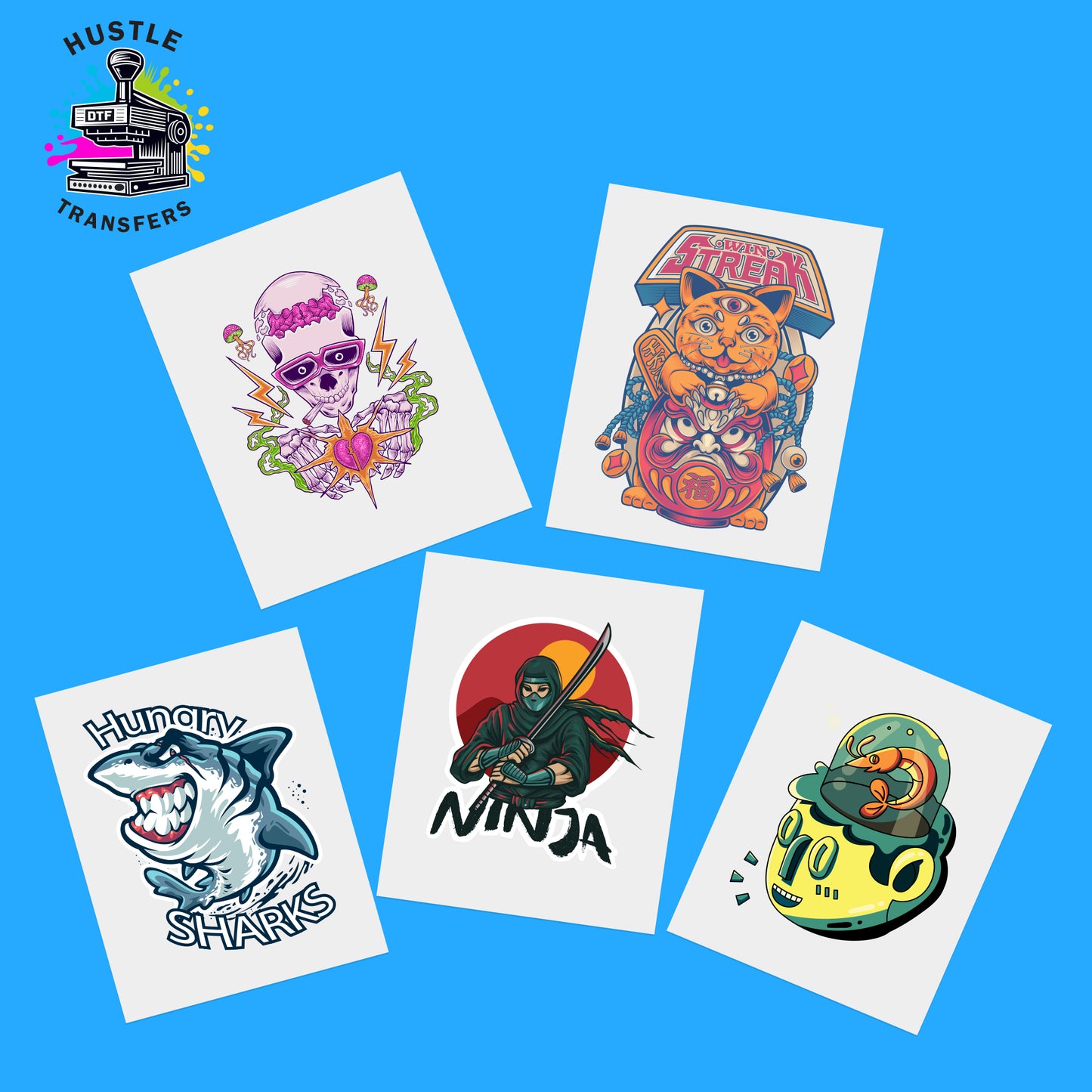 DTF Transfers from Your Image High Quality Heat Press Sheets