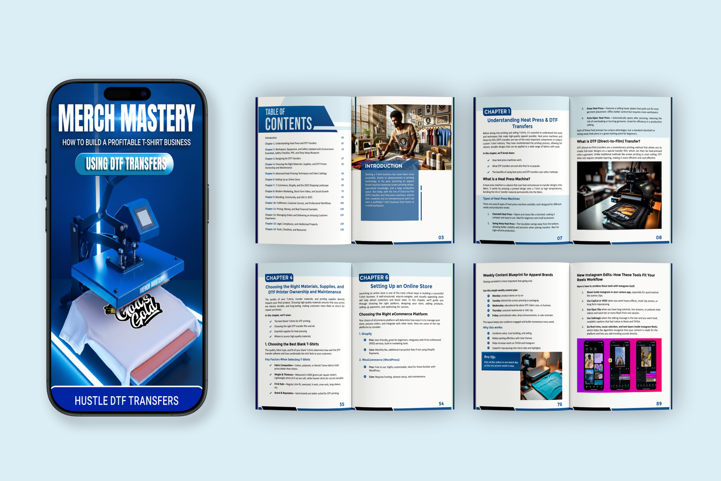 Merch Mastery 2025 – The Complete Guide to Starting & Scaling a Profitable T-Shirt Business E-book