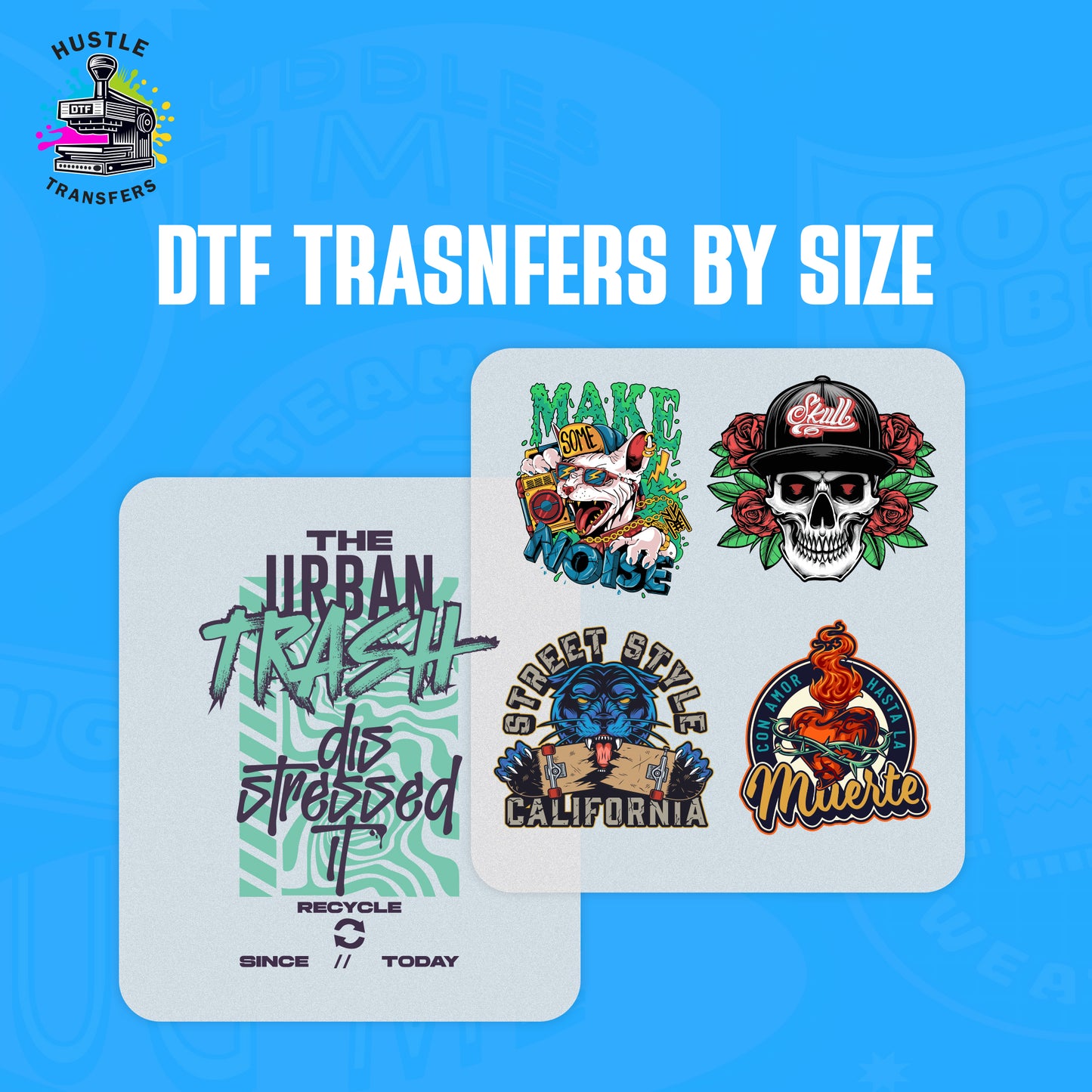DTF Transfers from Your Image High Quality Heat Press Sheets
